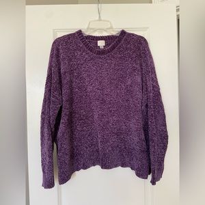 Purple sweater!